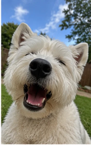 Westie selfie